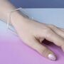Sterling Silver Hexagon Tapered Bangle, thumbnail 3 of 4
