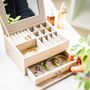 Personalised Saffiano Star Sign Jewellery Box, thumbnail 7 of 11