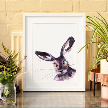 Inky Hare Illustration Print, 6 of 12