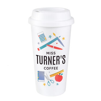 Personalised Teacher’s Insulated Reusable Travel Cup – Eco Friendly Gift, 4 of 4