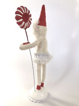 Candy Cane Flower Girl Christmas Tree Decoration, 3 of 6