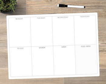 Weekly Planner Aluminium Wall Whiteboard, 2 of 7