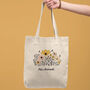 Personalised Summer Floral Tote Bag Thank You Teacher Gift, thumbnail 2 of 2