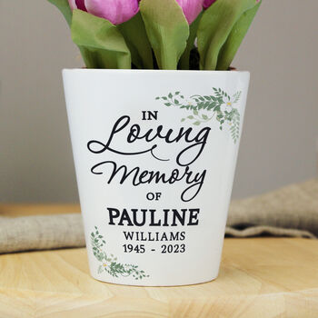Personalised In Loving Memory Plant Pot, 5 of 5