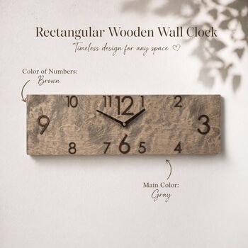 Bespoke Handcrafted Eight Colours Wall Clock, 8 of 10