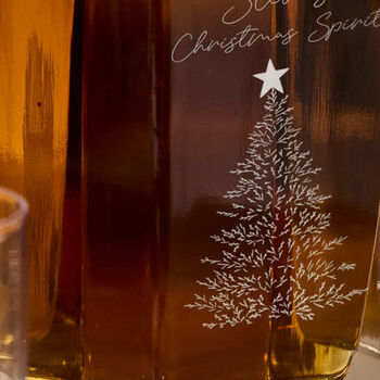 Personalised Christmas Tree Decanter Gift, 4 of 4