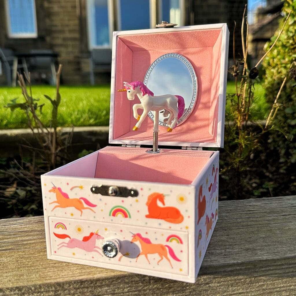 Personalised Musical Unicorn Jewellery Box, 1 of 7