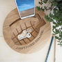 Personalised Oak Watch, Coin, Keys And Phone Holder, thumbnail 1 of 5