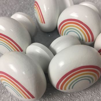 Children's Nursery Rainbow Furniture And Mortice Knobs, 4 of 8