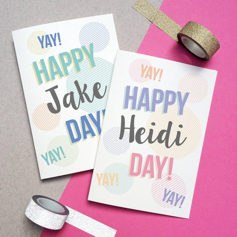 happy you day personalised birthday card by sarah catherine designs ...