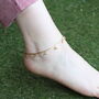 Golden Brass Rounds Beads Indian Payal Anklet, thumbnail 2 of 6