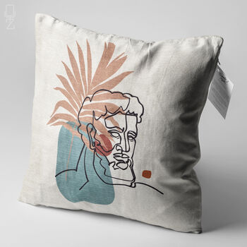 Cushion Cover Ancient Greek Abstract Face Pattern, 3 of 7