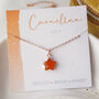 Carnelian Crystal Star Necklace, thumbnail 2 of 11