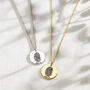 Fingerprint Disc Necklace, thumbnail 5 of 9