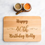 Birthday Personalised Engraved Wooden Chopping Board, thumbnail 1 of 7