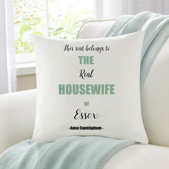 Personalised Real Housewife Cushion, 3 of 4
