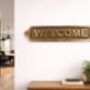 Custom Solid Brass Welcome Plaque With Antique Finish, thumbnail 4 of 6