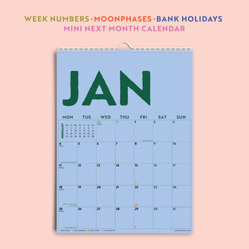 2027 Calendar | Colourburst | A4, 2 of 3