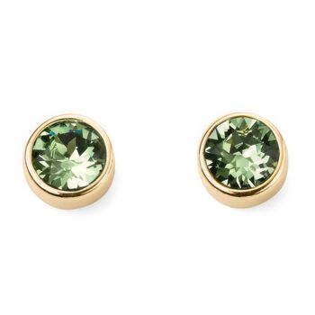 18ct Gold Plated August Birthstone Stud Earrings, 4 of 8