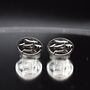 Maserati Trident Silver Cufflinks 316 L Stainless Steel Luxury Car Lover Gift, thumbnail 4 of 4