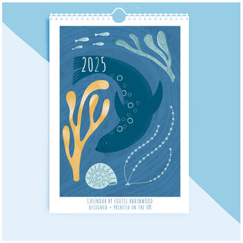 2025 Coastal Illustrated Desk Calendar, 5 of 5