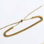 Pull String Fastened Wheat Chain Bracelet, thumbnail 6 of 12