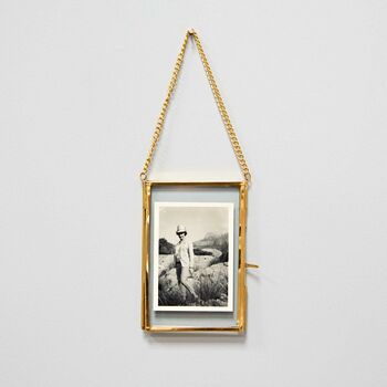 Glass And Metal Hanging Photo Frame, 6 of 6