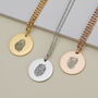 Fingerprint Disc Necklace, thumbnail 5 of 9