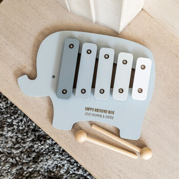 Personalised Elephant Xylophone Birthday Gift, 5 of 5