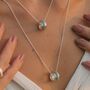 Parvati Turquoise Sterling Silver Spinning Necklace, thumbnail 1 of 11