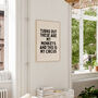 Turns Out These Are My Monkeys And This Is My Circus Wall Print | Black And Cream, thumbnail 2 of 3