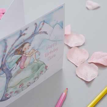 Personalised Fairy Birthday Card, 3 of 4