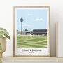 Any County Cricket Ground Illustrated Art Print, thumbnail 5 of 12