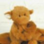 Scottish Highland Cow Brown Soother Comforter, Boxed, thumbnail 4 of 12