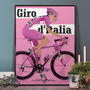Giro D'italia Grand Tour Bike Poster Wall Art Print, thumbnail 1 of 8