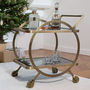 Art Deco Metal Trolley On Casters, thumbnail 1 of 3