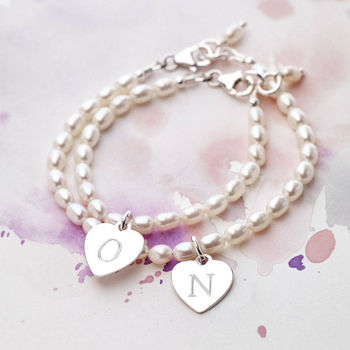Personalised Silver And Pearl Bracelet For Bridesmaids, 2 of 6