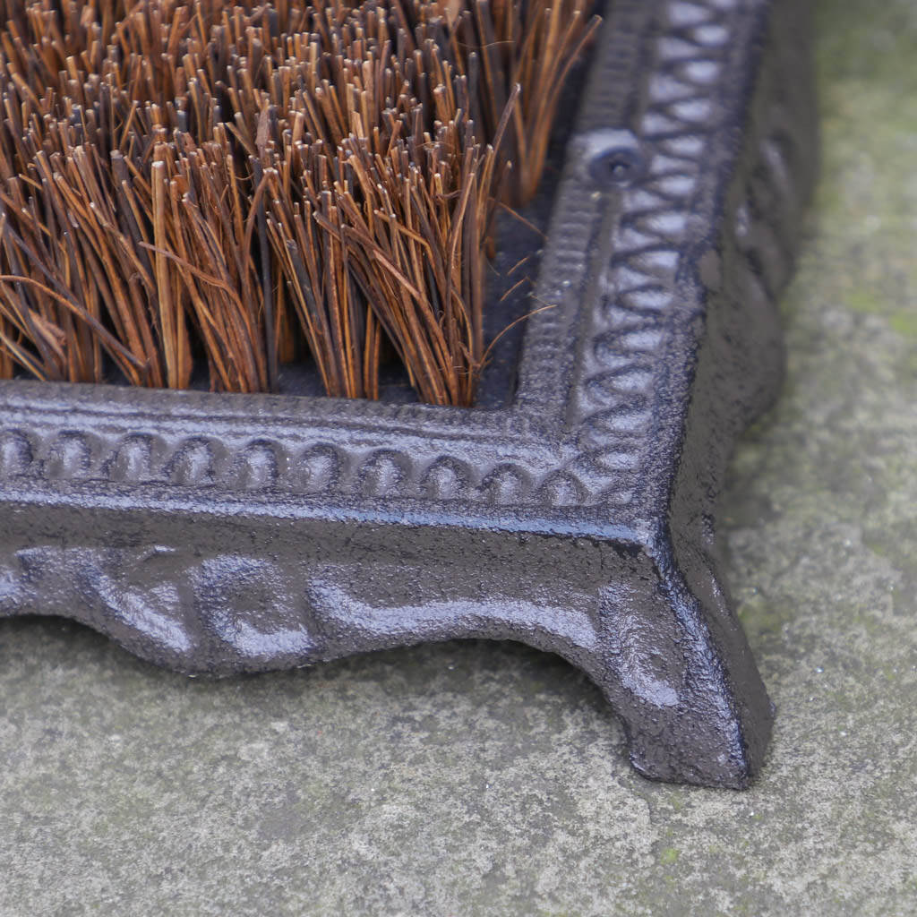 Garden Birds Cast Iron Boot Brush And Scraper By Dibor