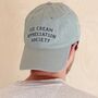 'Ice Cream Appreciation Society' Cotton Baseball Cap, thumbnail 5 of 12