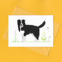 Collin The Collie Illustrated Blank Greeting Card, thumbnail 3 of 10