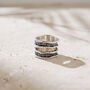 Handmade Bamboo Inspired Silver Ring, thumbnail 2 of 4