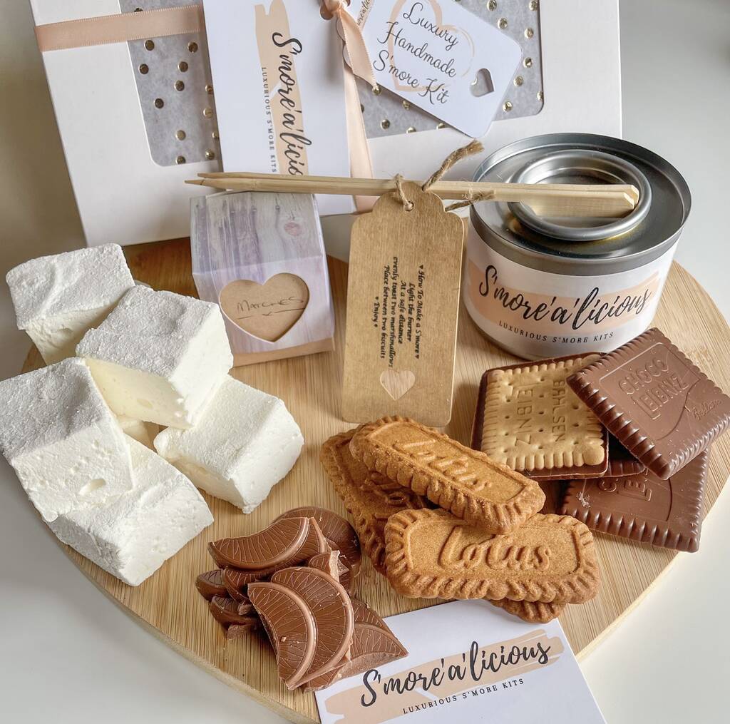 Luxurious Handmade Marshmallow S'mores Kit By S'more'a'licious