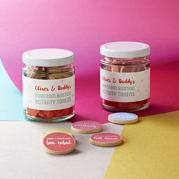 Personalised Daddy And Me Activity Tokens Jar, 3 of 12