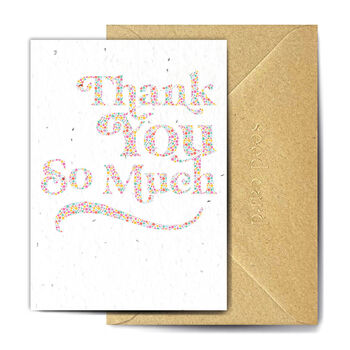 Dot You So Much Plantable Thank You Card, 2 of 3