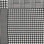 Jeri Black Houndstooth Pocket Square 30cm, thumbnail 1 of 2