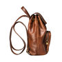 Classic Small Luxury Leather Backpack. 'The Popolo', thumbnail 6 of 11