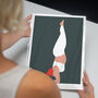 Minimal Yoga Forearm Stand Art Print, thumbnail 3 of 7