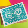 Day Of The Dead Wedding Card, thumbnail 6 of 6