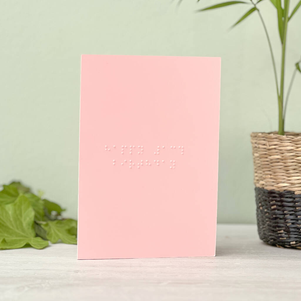 Personalised Braille Happy Birthday Card By Dotty About Braille