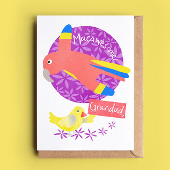 Macaw Card For Dad, Daddy Or Grandad, 2 of 4